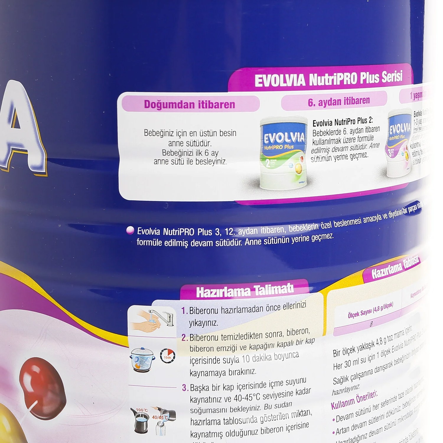 Evolvia Nutripro Plus Bebek Devam Sütü 3 800 Gr