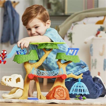 F9477 Spidey Ve İnanılmaz Arkadaşları - Dino Webs Ağaç Evi Set
