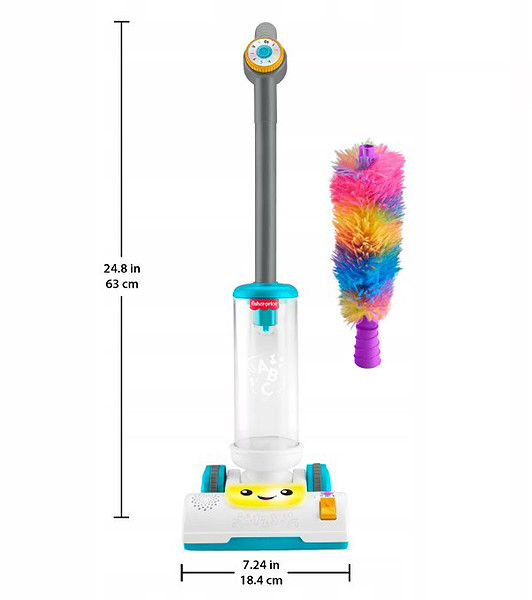 Fisher Price Sesli Ve Işıklı Eğlen Ve Öğren 2'İn 1 Süpürge Jmm35