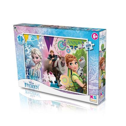 KS Puzzle Frozen 200 Parça Çocuk Yapboz Disney Lisanslı
