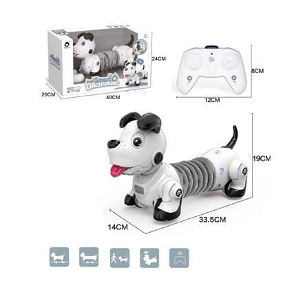 GL-777-603 Uzaktan Kumandalı Işıklı Ve Sesli Sevimli Akıllı Köpek -Vardem Oyuncak