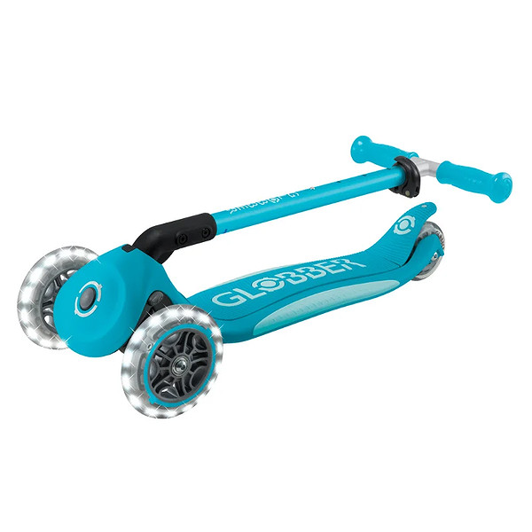 Globber Elite Deluxe Işıklı Scooter Mavi