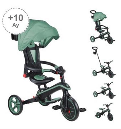 Globber Explorer 4İn1 Katlanabilir Bisiklet Zeytin Yeşili