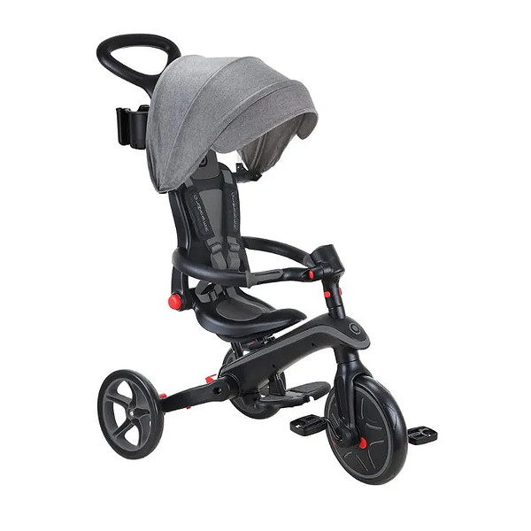Globber Explorer 4İn1 Katlanabilir Bisiklet Siyah Gri