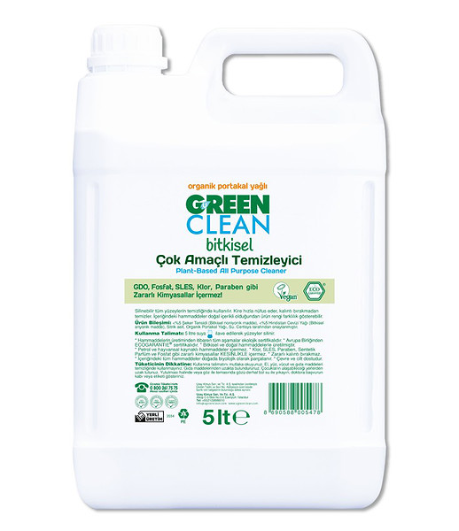 Green Clean Bitkisel Çok Amaçlı Temizleyici 5Lt