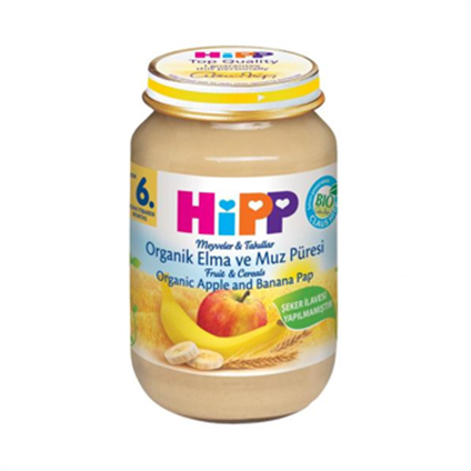 Hipp Organik Elma Ve Muz Püresi 190 Gr