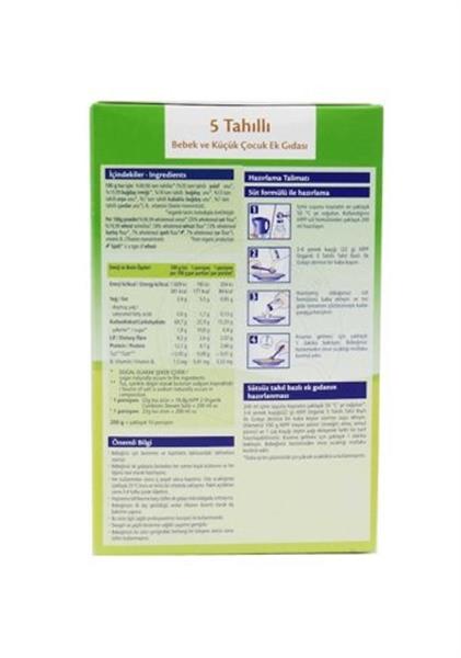 Hipp Organik 5 Tahıllı Tahıl Bazlı Kaşık Maması 200 Gr