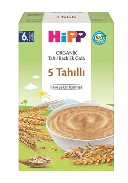 Hipp Organik 5 Tahıllı Tahıl Bazlı Kaşık Maması 200 Gr