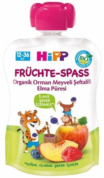 Hipp Organik Orman Meyveli Şeftalili Elma Püresi 100 Gr