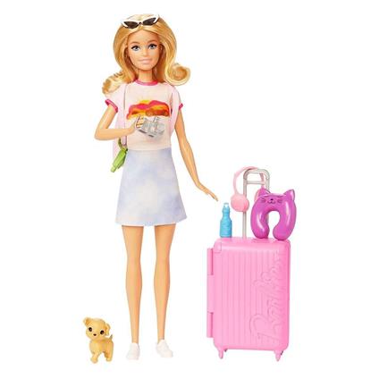 Hjy18 Barbie Seyahatte Bebeği Ve Aksesuarları