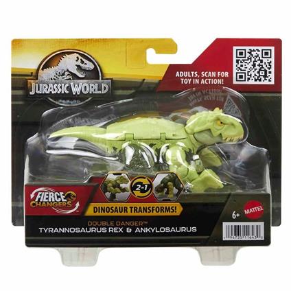 Hlp05 Jurassic World Değişim Serisi - Çifte Tehlike Dinozor Figürleri