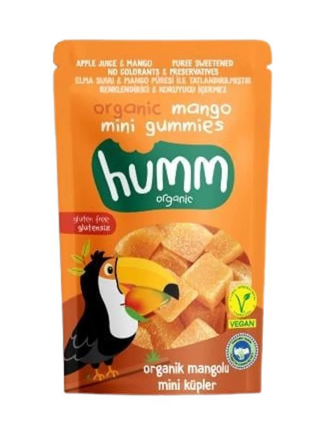 Humm Organik Glutensiz Vegan Mangolu Mini Küpler 30 Gr