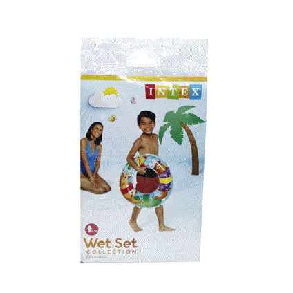 IS59242 Şeffaf Baskılı Simit 61 Cm - Vardem Oyuncak