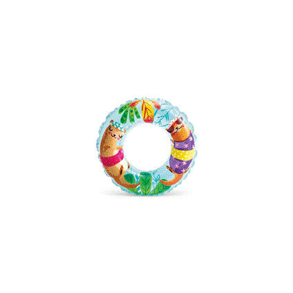 IS59242 Şeffaf Baskılı Simit 61 Cm - Vardem Oyuncak