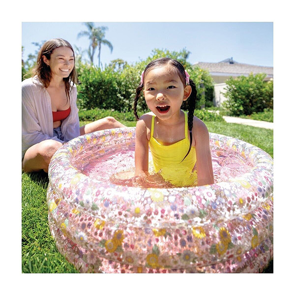 Intex Çiçek Desenli 3 Boğumlu Bebek Havuzu 86X25cm Ih58427