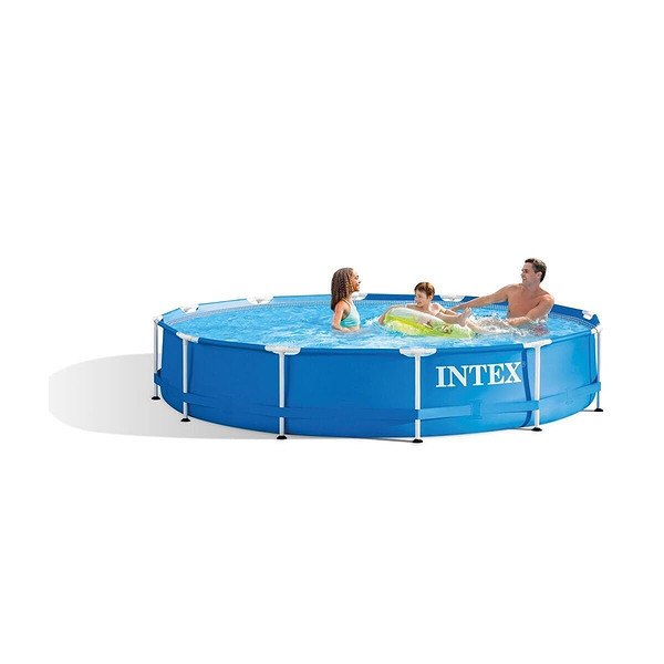 Intex Metal Frame Havuz 366X76 Cm Yuvarlak Aile Havuzu