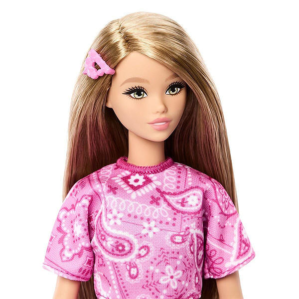 Jjn62 Barbie Fashionistas - Damla Desenli Elbise
