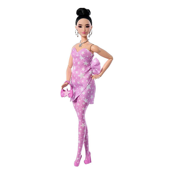 Jjn71 Barbie Deluxe Style - Yıldız Desenli Elbise