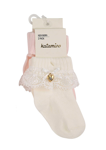 Katamino Amy 2'Li Aks. Bebek Soket K44024 Asorti