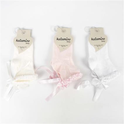 Katamino Oben Aks Kız Bebek Soket Çorap K48019 Asorti