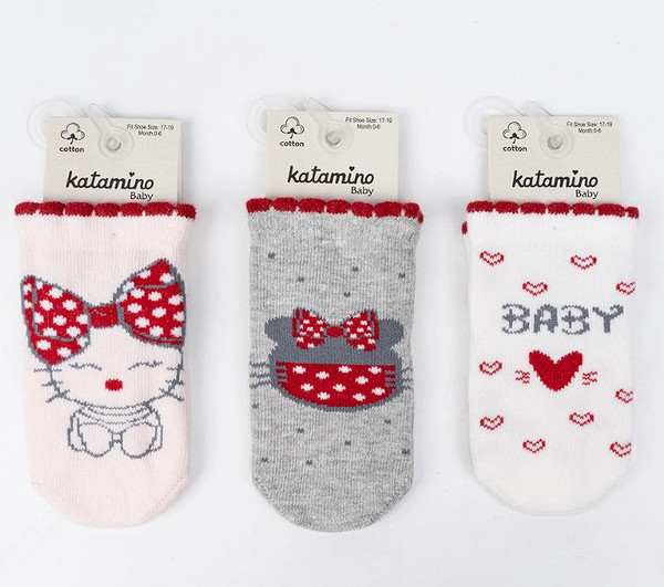 Katamino Pemba Kız Bebek Soket K46361 Asorti
