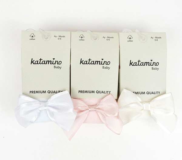 Katamino Pofik Aksesuarlı Kız Bebek Külotlu Çorap K32356 Asorti