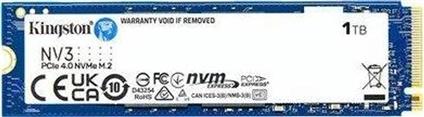 1 TB Kıngston NV3 M.2 Nvme Pcıe Gen4 6000/4000Mbs Snv3s/1000G