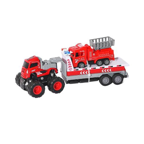 Klx600-363 Sürtmeli Die Cast 4X4 İtfaiye Taşıyan Tır -Vardem