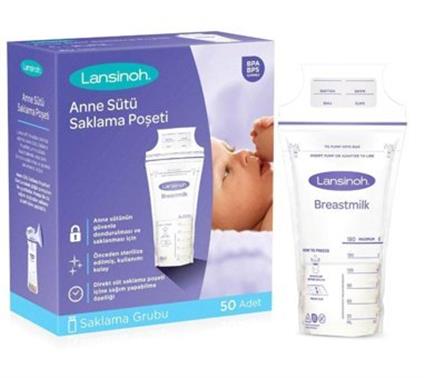 Lansinoh Anne Sütü Saklama Poşeti 50 Adet