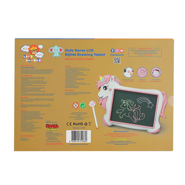 LC-31066 Sevimli At Çizim Tableti 10 İnç -Lets Be Child