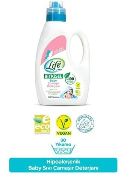 Life By Fakir Bitkisel Bazlı Bebek Sıvı Çamaşır Deterjanı 30 Yıkama 1500 ML