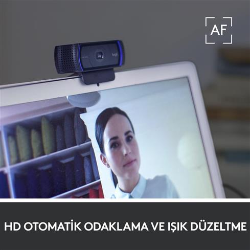 Logıtech C920S HD Pro Webcam Siyah 960-001252