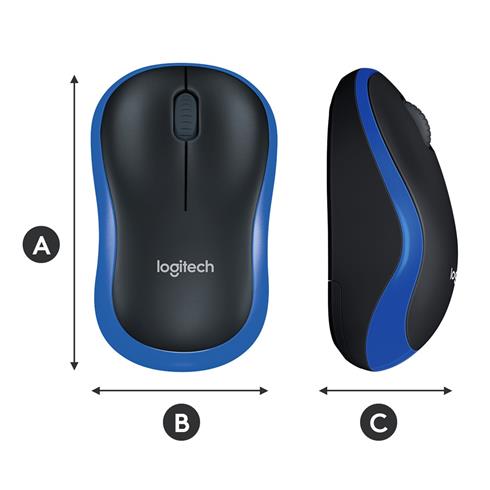 Logıtech M185 Kablosuz Usb Mouse Mavi 910-002236