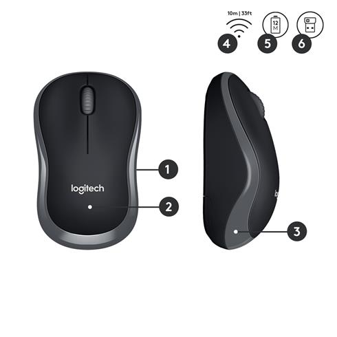 Logıtech MK330 Q TR MM Kablosuz Klavye Mouse Set Siyah 920-003988