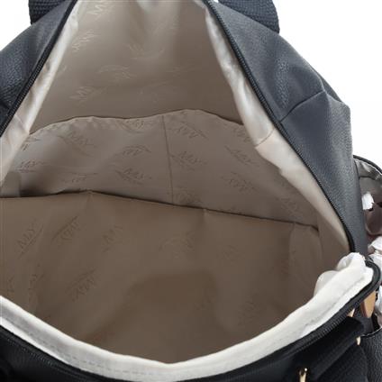 M&Y Holifera Deri Anne Bebek Bakım Sırt Çantası 7260 Siyah