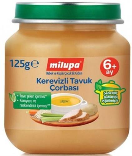 Milupa Kerevizli Tavuk Çorbası 6+ Ay Kavanoz Maması 125 G