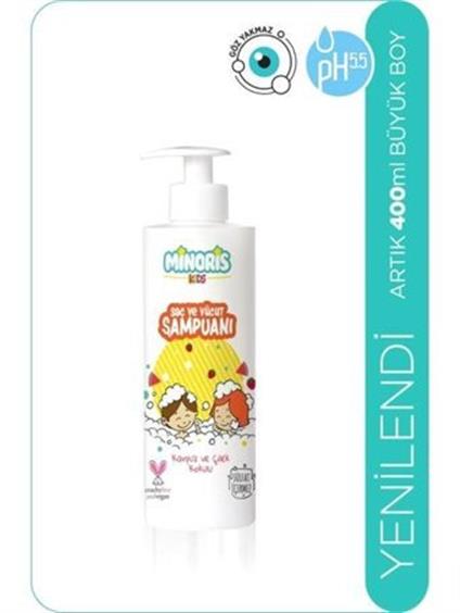 Minoris Kids Organik Saç Ve Vücut Şampuanı 400 Ml