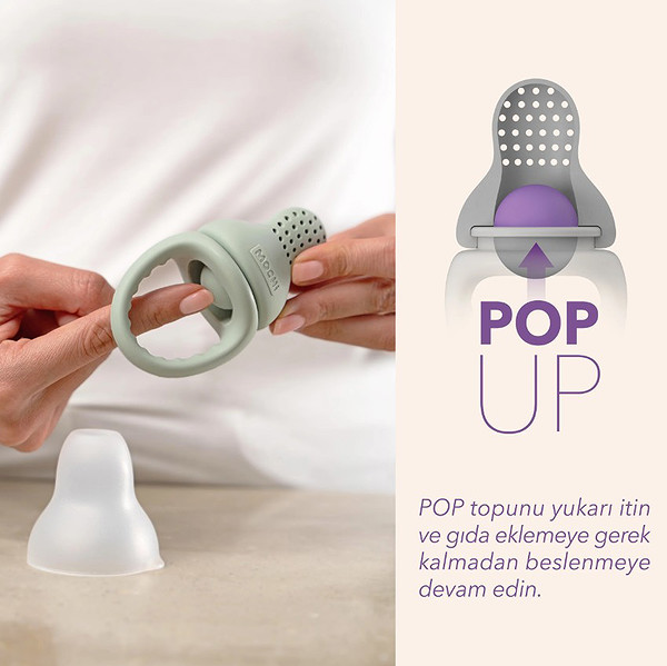 Mochi Pop-Up Meyve Sebze Gıda Emziği Mint