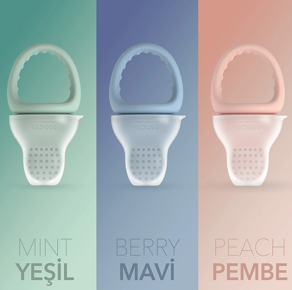 Mochi Pop-Up Meyve Sebze Gıda Emziği Mint