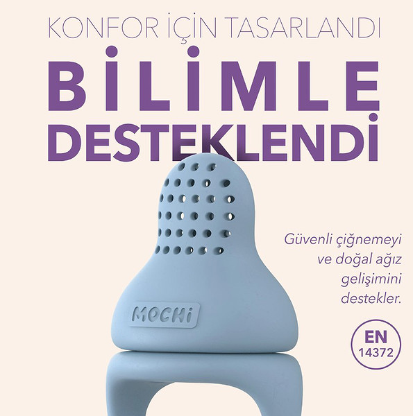 Mochi Pop-Up Meyve Sebze Gıda Emziği Mint