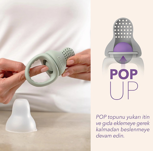 Mochi Pop-Up Meyve Sebze Gıda Emziği Sky