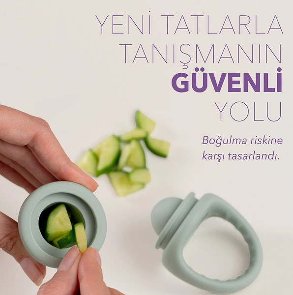 Mochi Pop-Up Meyve Sebze Gıda Emziği Sky