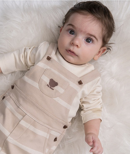 Moi Noi My Bear Salopet Mnb1270 Ekru