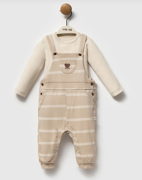 Moi Noi My Bear Salopet Mnb1270 Ekru