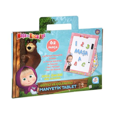 MS7582 Laço, Maşa İle Koca Ayı Manyetik Tablet / +3 Yaş