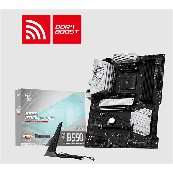 Msı B550 Gamıng Wıfı Ddr4 4866Mhz 1Xhdmı 1Xdp 2XM.2 Usb Atx AM4 (Amd AM4 5000/5000 G/4000 G /3000 Serisi İle Uyumlu)