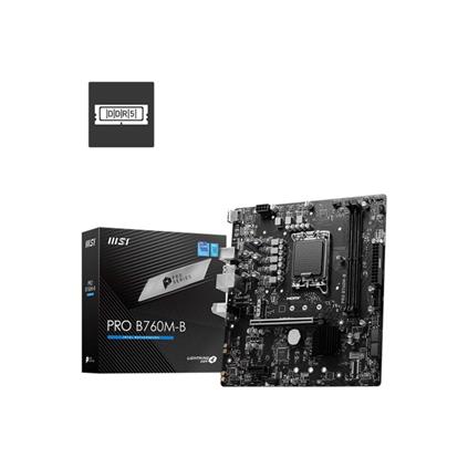 Msı Pro B760M-B Ddr4 4800Mhz 1Xhdmı 1XM.2 Usb 3.2 Matx 1700P (12. / 13. VE 14. Nesil İşlemci Uyumlu)