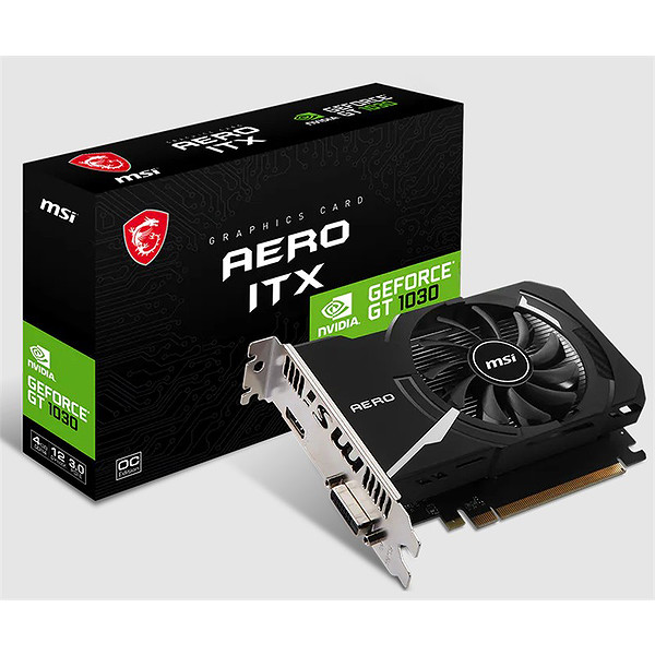 Msı Geforce Rtx1030 Aero Itx 4GD4 OC 4GB Ddr4 64Bıt 1Xhdmı 1Xdvı Ekran Kartı