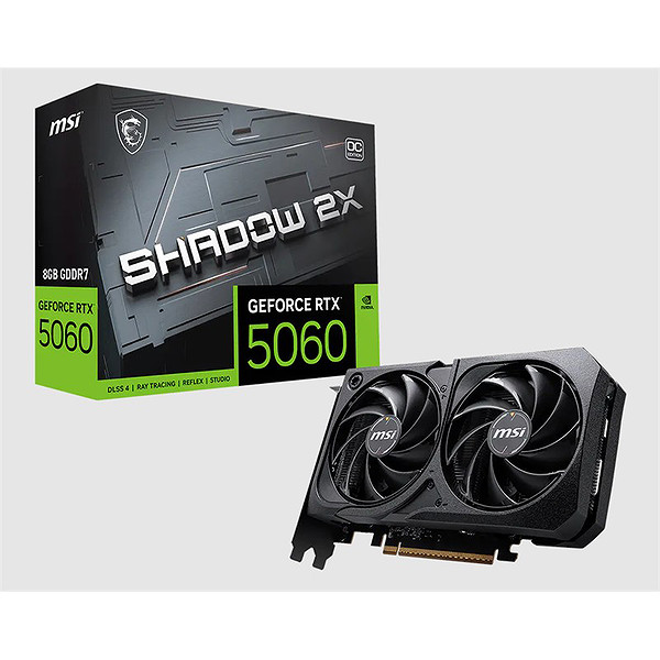 Msı Geforce Rtx5060 8G Shadow 2X OC Max 8GB Gddr7 128Bıt 1Xhdmı 3Xdp Ekran Kartı