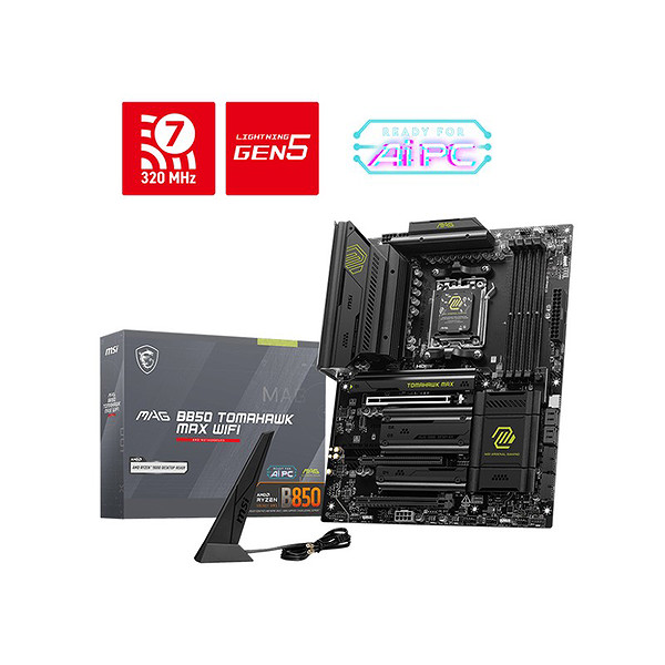 Msı Mag B850 Tomahawk Wıfı Ddr5 8200Mhz 1Xhdmı 4XM.2 Atx AM5 (Amd AM5 9000/8000/7000 Serileri İle Uyumlu)
